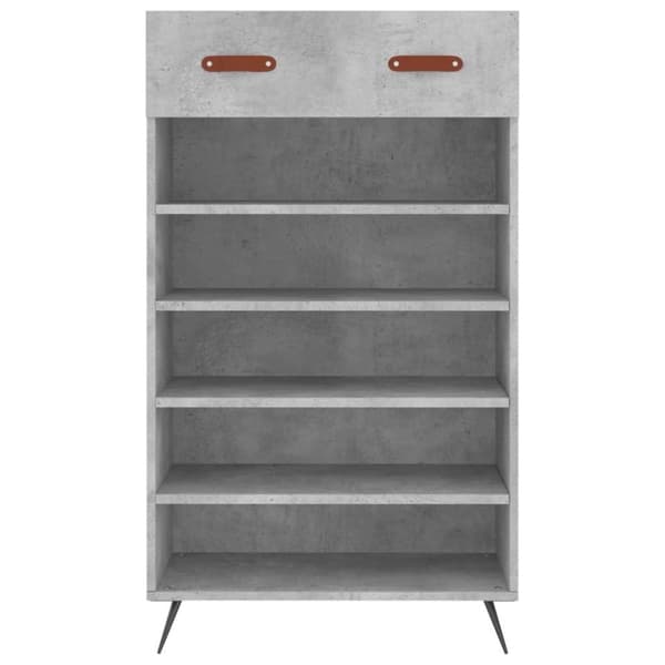 vidaXL skoreol 60x35x105 cm konstrueret træ betongrå