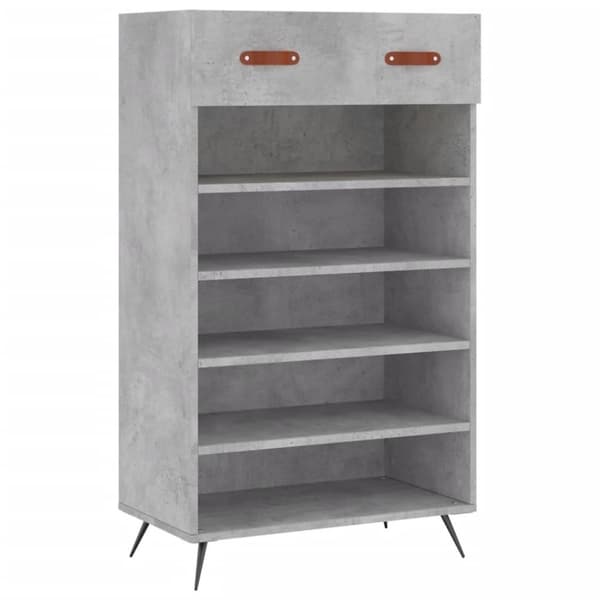 vidaXL skoreol 60x35x105 cm konstrueret træ betongrå