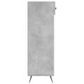 Miniatyrbilde 6 av 11: vidaXL Skohylle betonggrå 60x35x105 cm konstruert tre