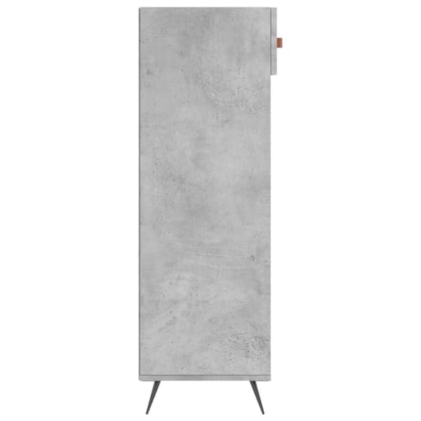 vidaXL Skohylle betonggrå 60x35x105 cm konstruert tre