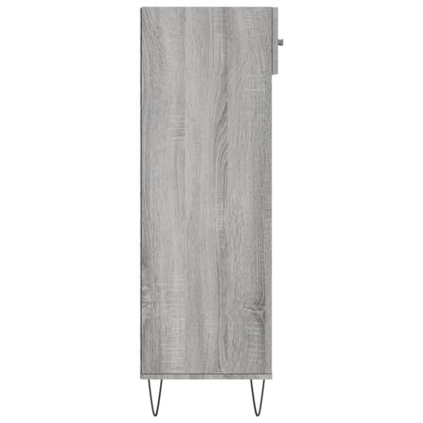 vidaXL Kenkäkaappi harmaa Sonoma 60x35x105 cm tekninen puu