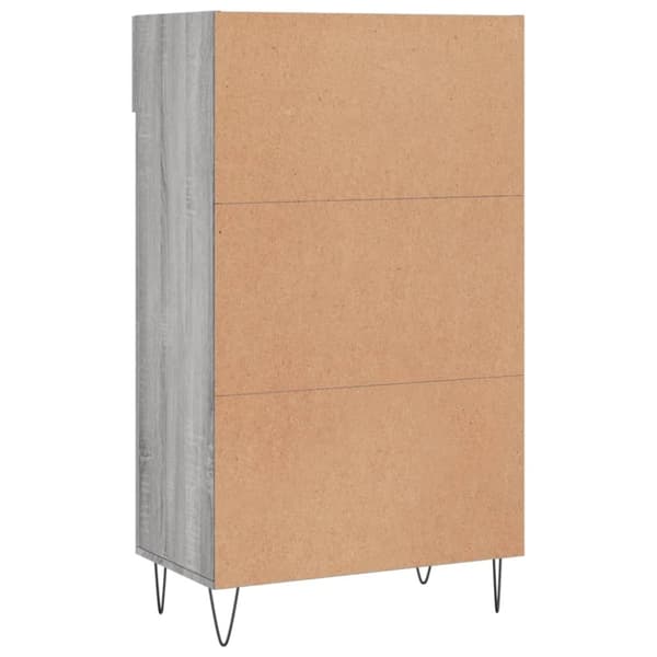 vidaXL Skohylle grå sonoma 60x35x105 cm konstruert tre