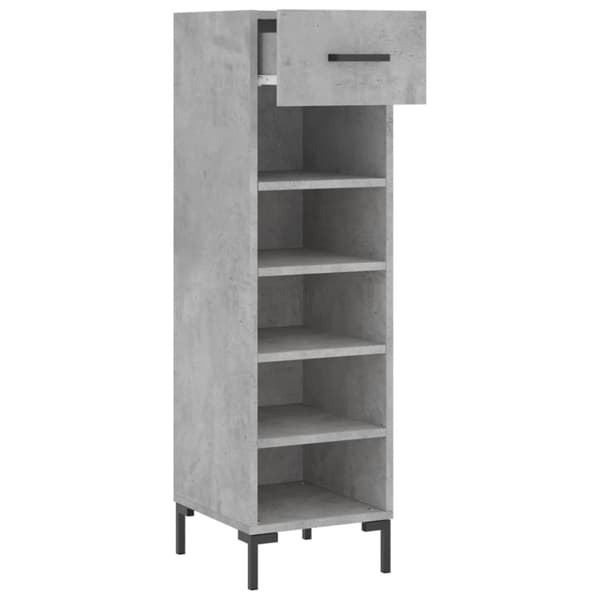 vidaXL skoreol 30x35x105 cm konstrueret træ betongrå