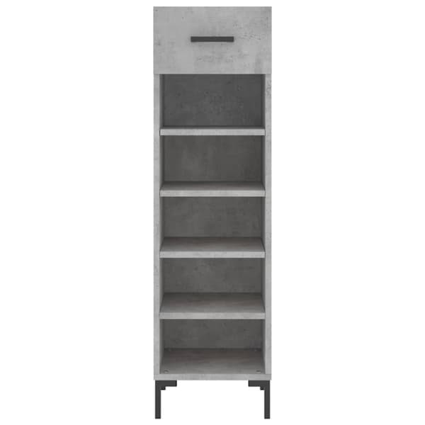 vidaXL skoreol 30x35x105 cm konstrueret træ betongrå