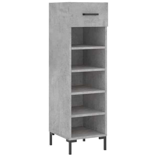 vidaXL skoreol 30x35x105 cm konstrueret træ betongrå