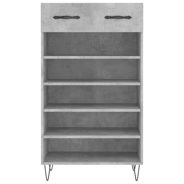 vidaXL skoreol 60x35x105 cm konstrueret træ betongrå