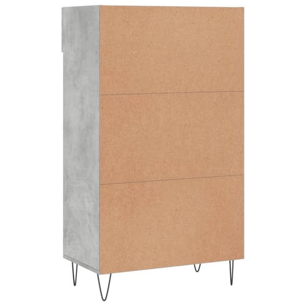 vidaXL skoreol 60x35x105 cm konstrueret træ betongrå