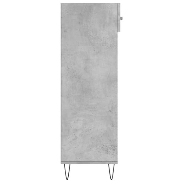 vidaXL Skohylle betonggrå 60x35x105 cm konstruert tre