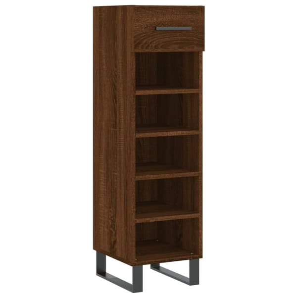 vidaXL skoreol 30x35x105 cm konstrueret træ brun egetræsfarve