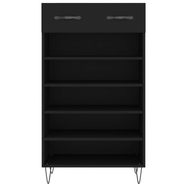vidaXL skoreol 60x35x105 cm konstrueret træ sort