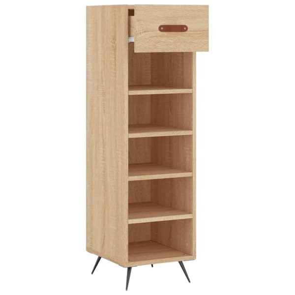 vidaXL skoreol 30x35x105 cm konstrueret træ sonoma-eg