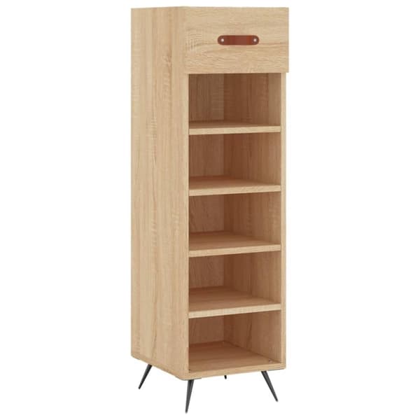vidaXL skoreol 30x35x105 cm konstrueret træ sonoma-eg