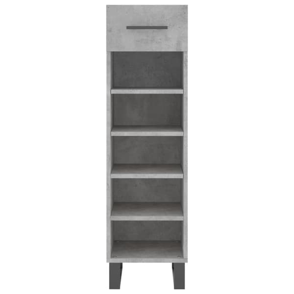 vidaXL skoreol 30x35x105 cm konstrueret træ betongrå