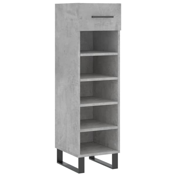 vidaXL skoreol 30x35x105 cm konstrueret træ betongrå