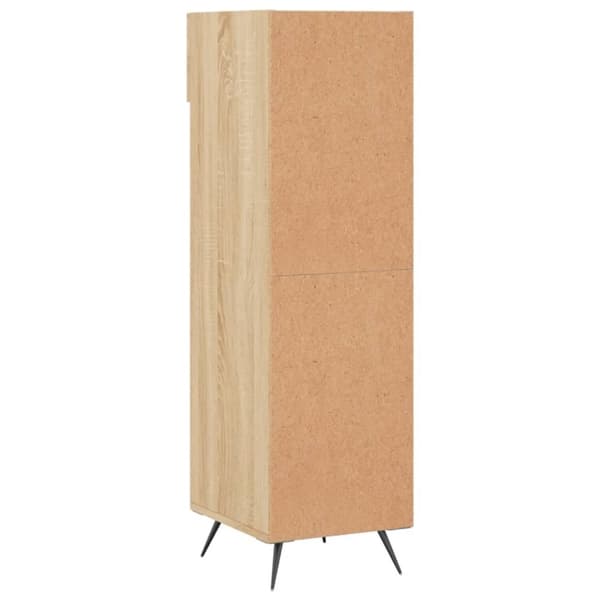 vidaXL Skohylle sonoma eik 30x35x105 cm konstruert tre