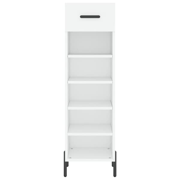 vidaXL skoreol 30x35x105 cm konstrueret træ hvid