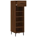 Miniatyrbilde 5 av 11: vidaXL Skohylle brun eik 30x35x105 cm konstruert tre