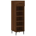 Miniatyrbilde 1 av 11: vidaXL Skohylle brun eik 30x35x105 cm konstruert tre
