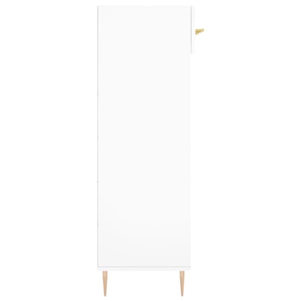 vidaXL Kenkäkaappi valkoinen 60x35x105 cm tekninen puu