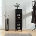 Miniatyrbilde 2 av 11: vidaXL Skohylle svart 30x35x105 cm konstruert tre