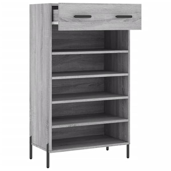 vidaXL skoreol 60x35x105 cm konstrueret træ grå sonoma-eg