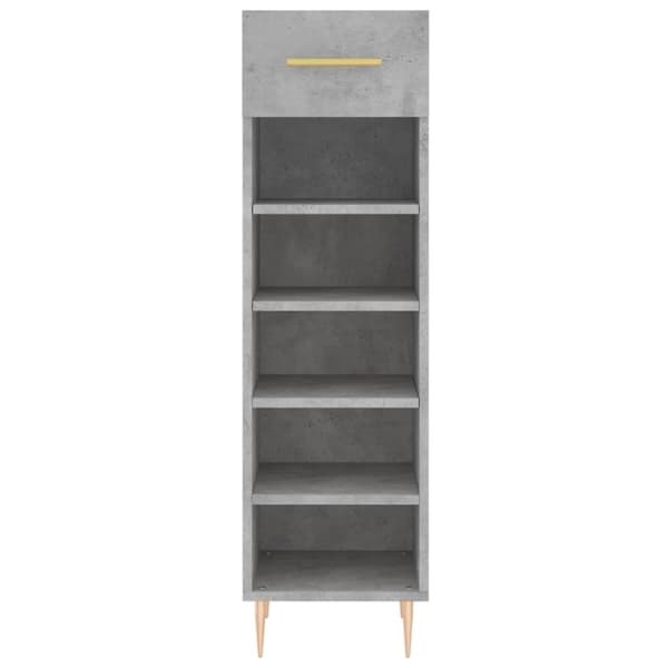 vidaXL skoreol 30x35x105 cm konstrueret træ betongrå