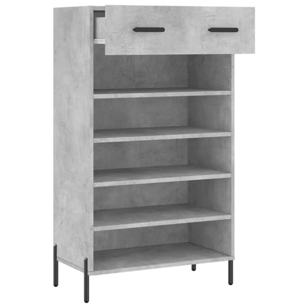 vidaXL skoreol 60x35x105 cm konstrueret træ betongrå