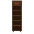 Miniatyrbilde 4 av 11: vidaXL Skohylle brun eik 30x35x105 cm konstruert tre