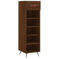 Miniatyrbilde 1 av 11: vidaXL Skohylle brun eik 30x35x105 cm konstruert tre