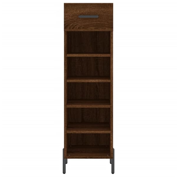 vidaXL Kenkäkaappi ruskea tammi 30x35x105 cm tekninen puu