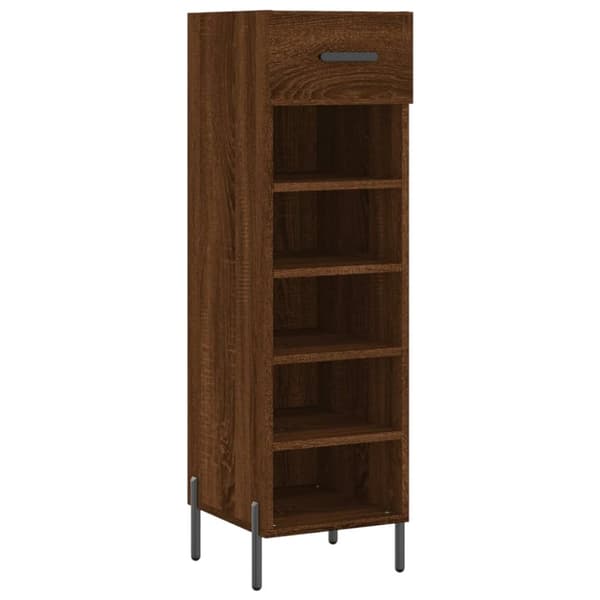 vidaXL skoreol 30x35x105 cm konstrueret træ brun egetræsfarve