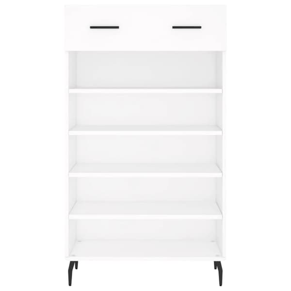 vidaXL Kenkäkaappi valkoinen 60x35x105 cm tekninen puu