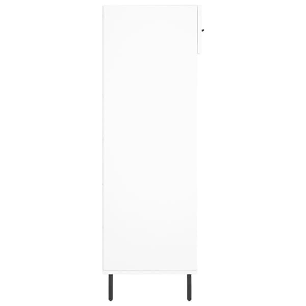 vidaXL Kenkäkaappi valkoinen 60x35x105 cm tekninen puu