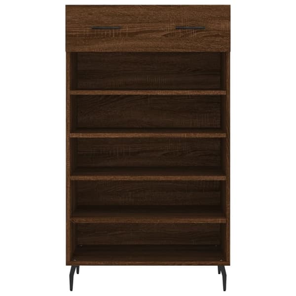 vidaXL skoreol 60x35x105 cm konstrueret træ brun egetræsfarve