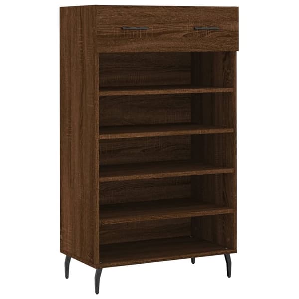 vidaXL skoreol 60x35x105 cm konstrueret træ brun egetræsfarve