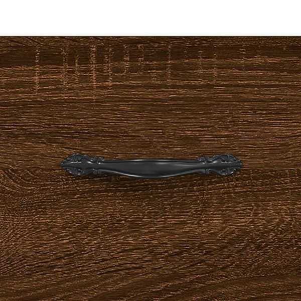 vidaXL Skohylle brun eik 30x35x105 cm konstruert tre