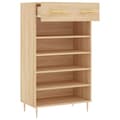 Miniatyrbilde 5 av 11: vidaXL Skohylle sonoma eik 60x35x105 cm konstruert tre