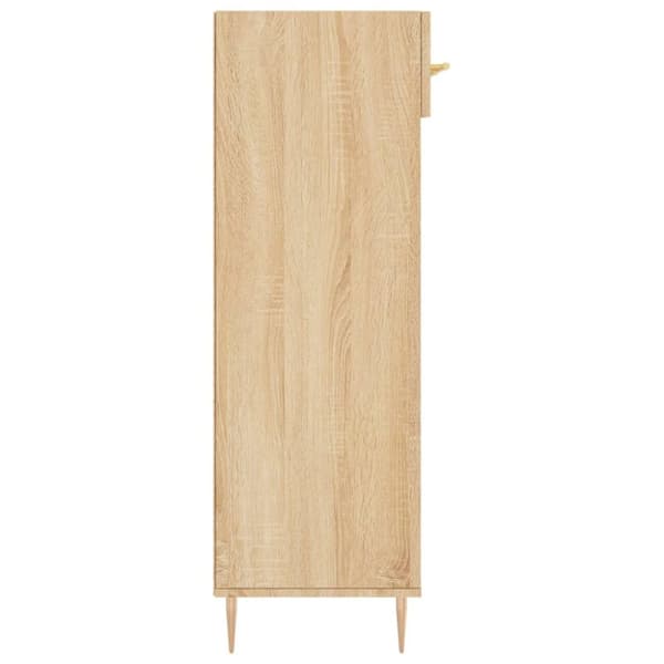 vidaXL Skohylle sonoma eik 60x35x105 cm konstruert tre