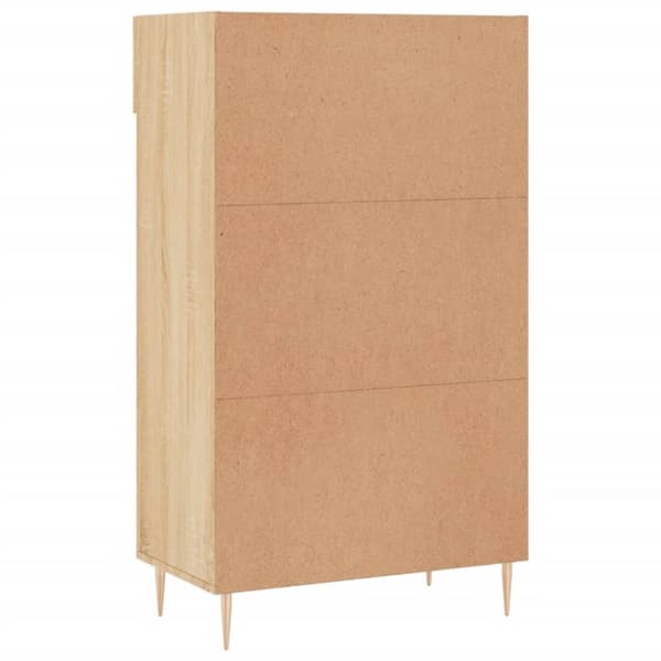 vidaXL Skohylle sonoma eik 60x35x105 cm konstruert tre