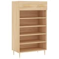 Miniatyrbilde 1 av 11: vidaXL Skohylle sonoma eik 60x35x105 cm konstruert tre