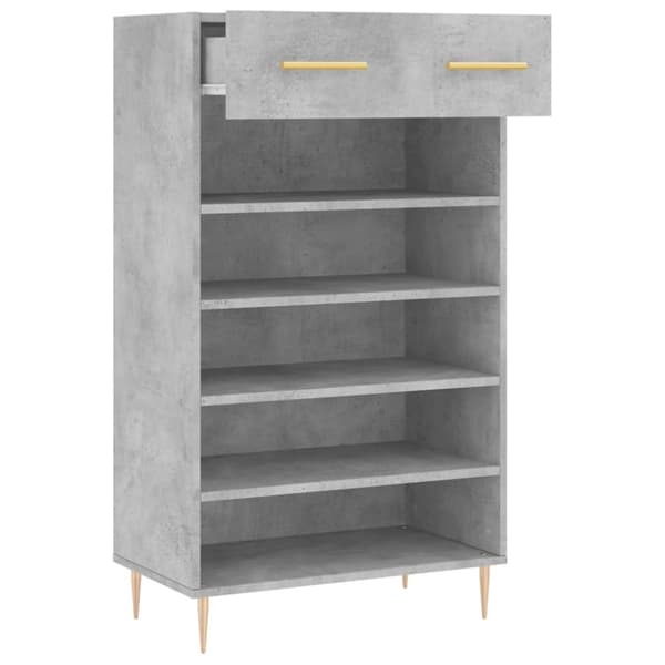 vidaXL skoreol 60x35x105 cm konstrueret træ betongrå