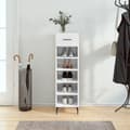 Miniatyrbilde 2 av 11: vidaXL Skoskap høyglans hvit 30x35x105 cm konstruert tre