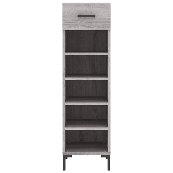 vidaXL skoreol 30x35x105 cm konstrueret træ grå sonoma-eg
