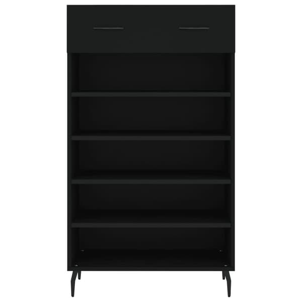 vidaXL skoreol 60x35x105 cm konstrueret træ sort