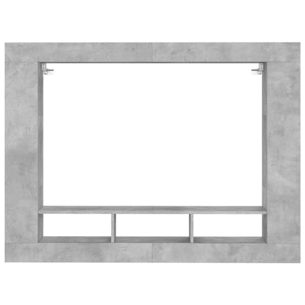 vidaXL Tv-hylla betonggrå 152x22x113 cm konstruerat trä