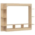 Miniatyrbilde 5 av 9: vidaXL TV-benk sonoma eik 152x22x113 cm konstruert tre