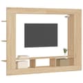Miniatyrbilde 2 av 9: vidaXL TV-benk sonoma eik 152x22x113 cm konstruert tre