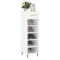 Miniatyrbillede 2 af 11: vidaXL skoreol 30x35x105 cm konstrueret træ hvid