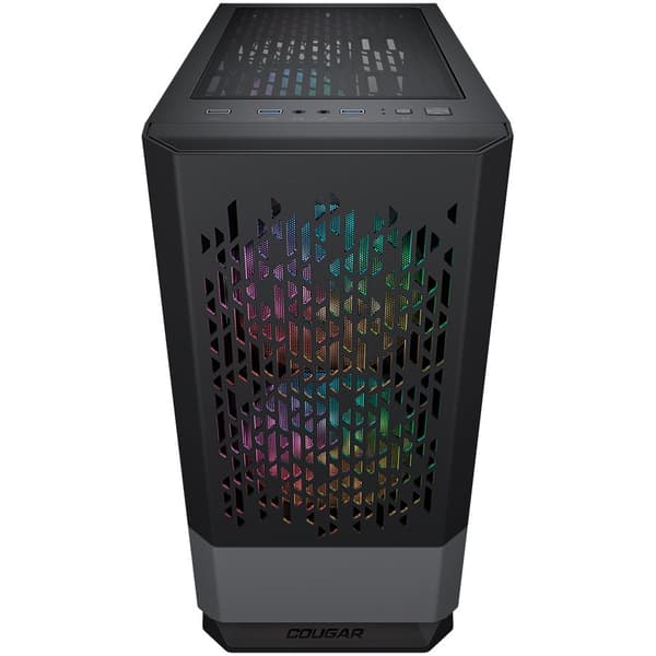 COUGAR MG140 Air RGB PC Case, Mini Tower, Black