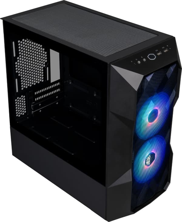 CARCASE Cooler Master TD300 Mesh, M-ATX,U3*2,ARGB Hub*1,Front PWM ARGB fan*2,Grey TG, "TD300-KGNN-S00" (timbru verde 0.19 lei)